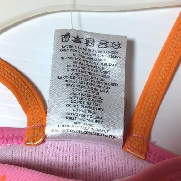 Pink Winnie the Pooh and Piglet pink Disney baby swimsuit with orange frills - Picture 9 of 10